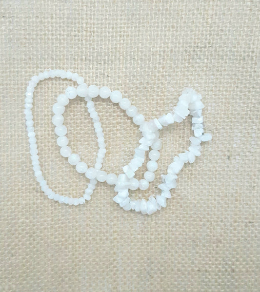 White Moonstone Bracelet