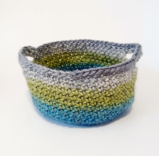 wool handcrafted basket