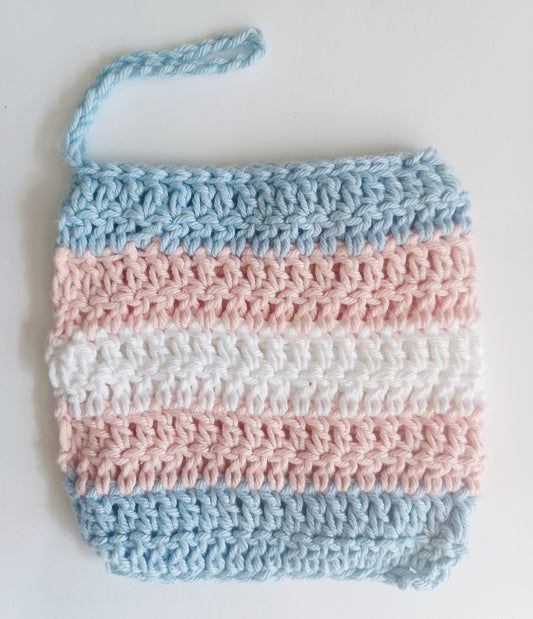 Trans Pride cotton wash mitt