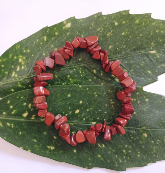 red jasper gemstone bracelet