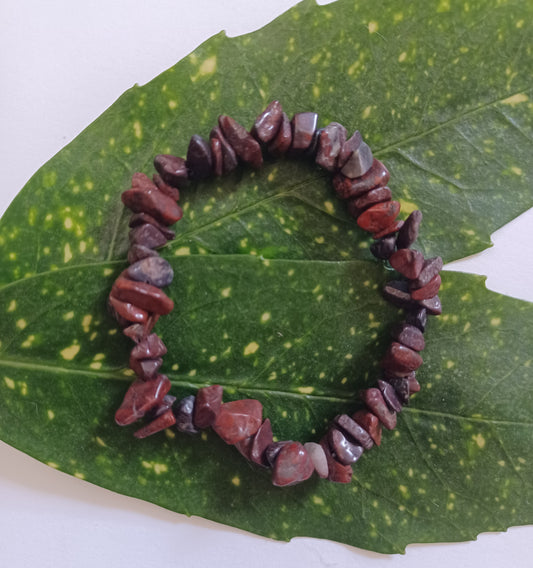 poppy jasper gemstone bracelet