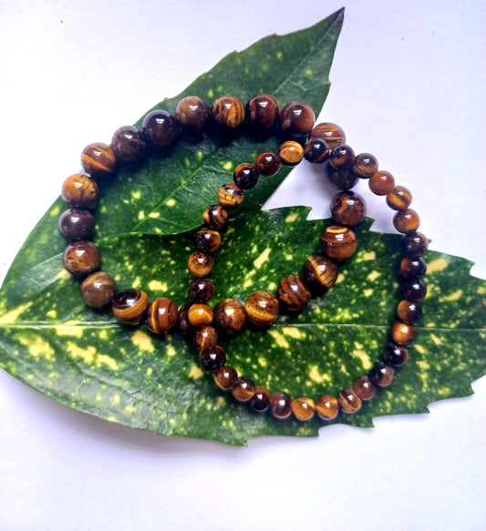 tiger's eye gemstone bracelet