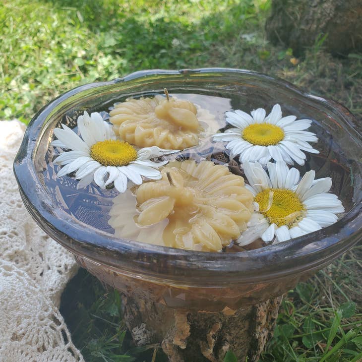 Flower Beeswax Candle