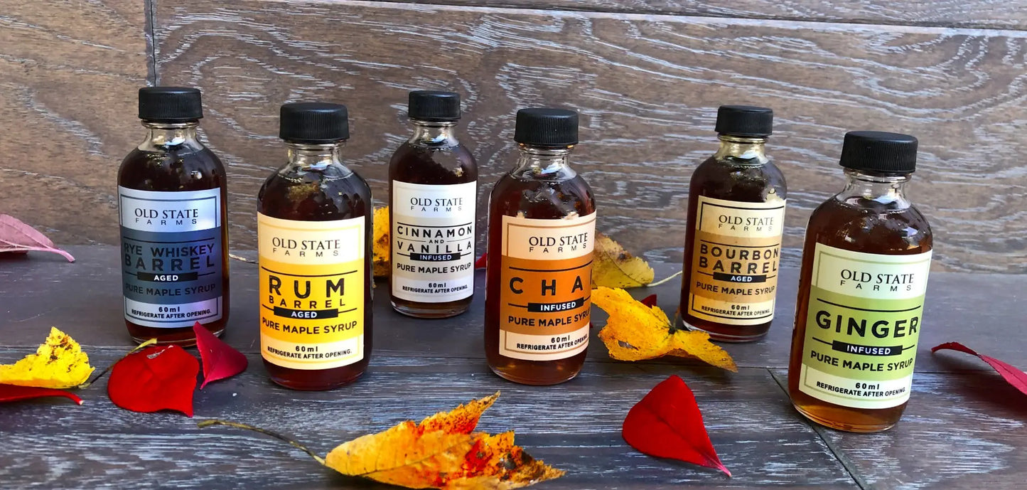 Pure Infused/Barrel Aged Maple Syrups, 2 oz