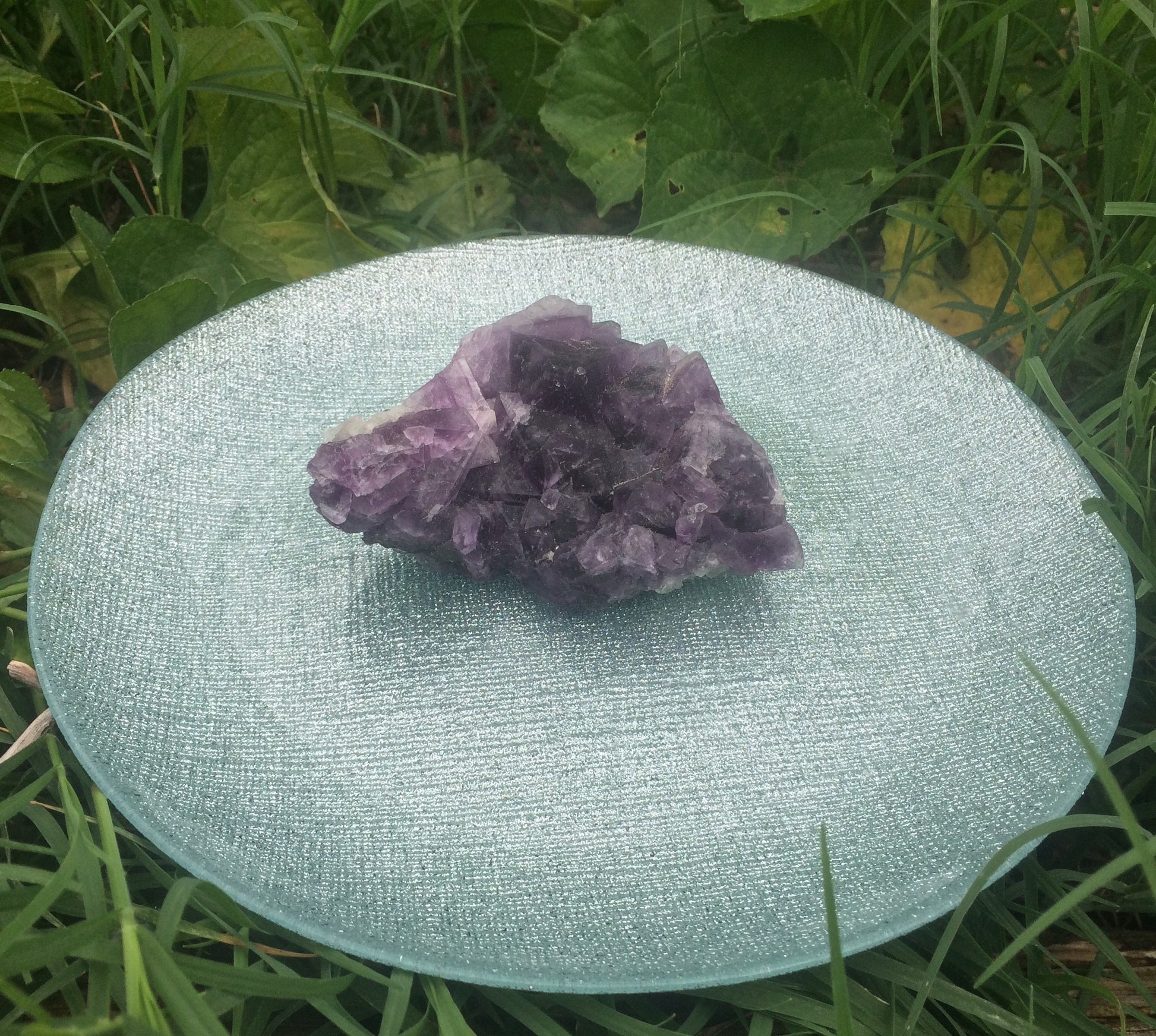 Green Fluorite Crystal