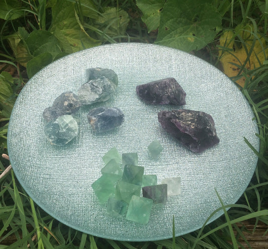 Green Fluorite Crystal