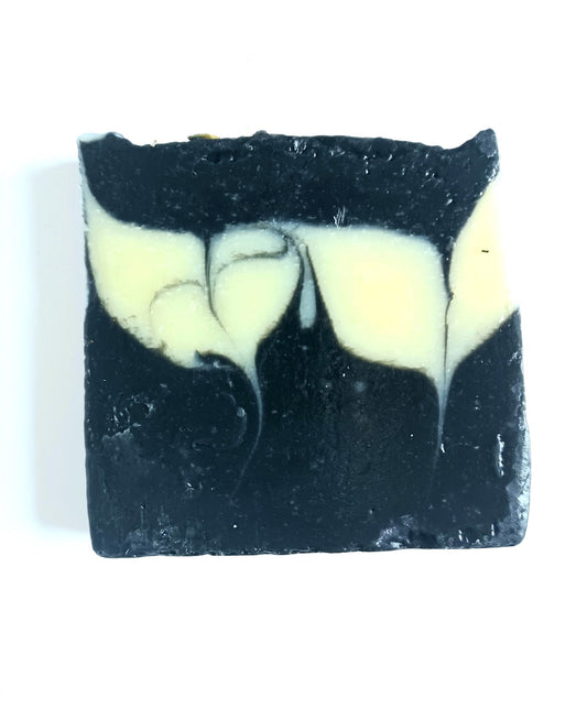 Organic Charcoal Lavender Handmade Bar Soap - Natural Cleansing Soap