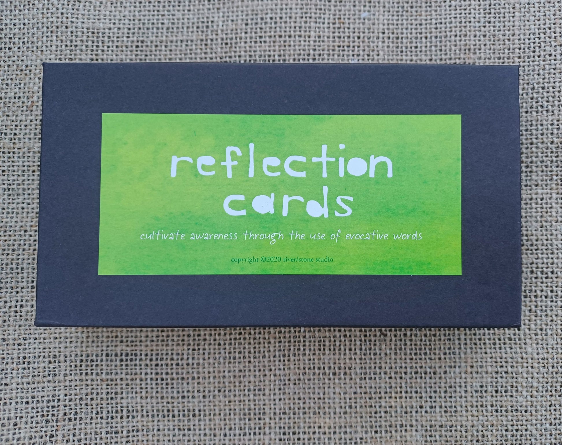 reflection cards, oracle cards, Moonstone Garden, river/stone studio, alternative gifts