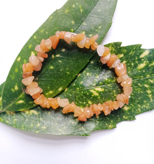 red aventurine gemstone bracelet