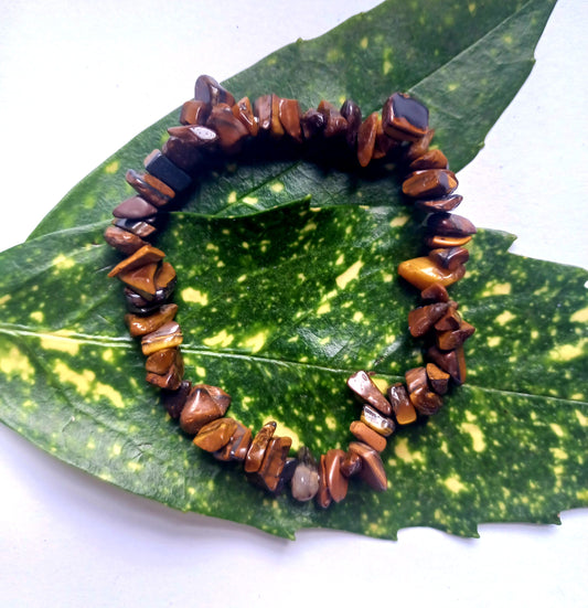 tiger's eye gemstone bracelet