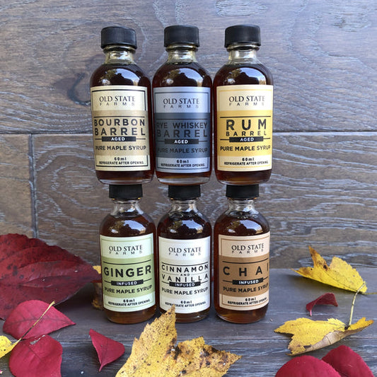 Pure Infused/Barrel Aged Maple Syrups, 2 oz