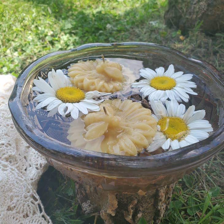 Flower Beeswax Candle 