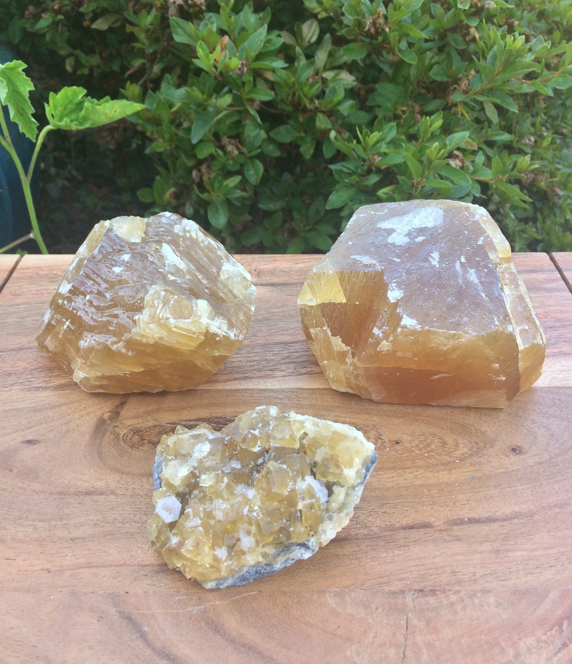calcite crystal, honey calcite, golden calcite, moonstone garden, black woman owned, small business