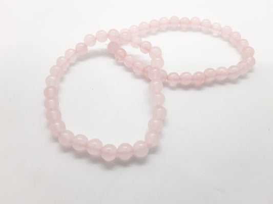 rose quartz, gemstone bracelet, Moonstone Garden, crystal jewelry, minerals, crystals, handmade