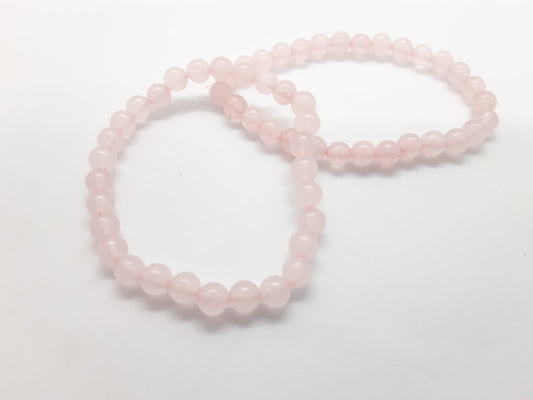 rose quartz, gemstone bracelet, Moonstone Garden, crystal jewelry, minerals, crystals, handmade